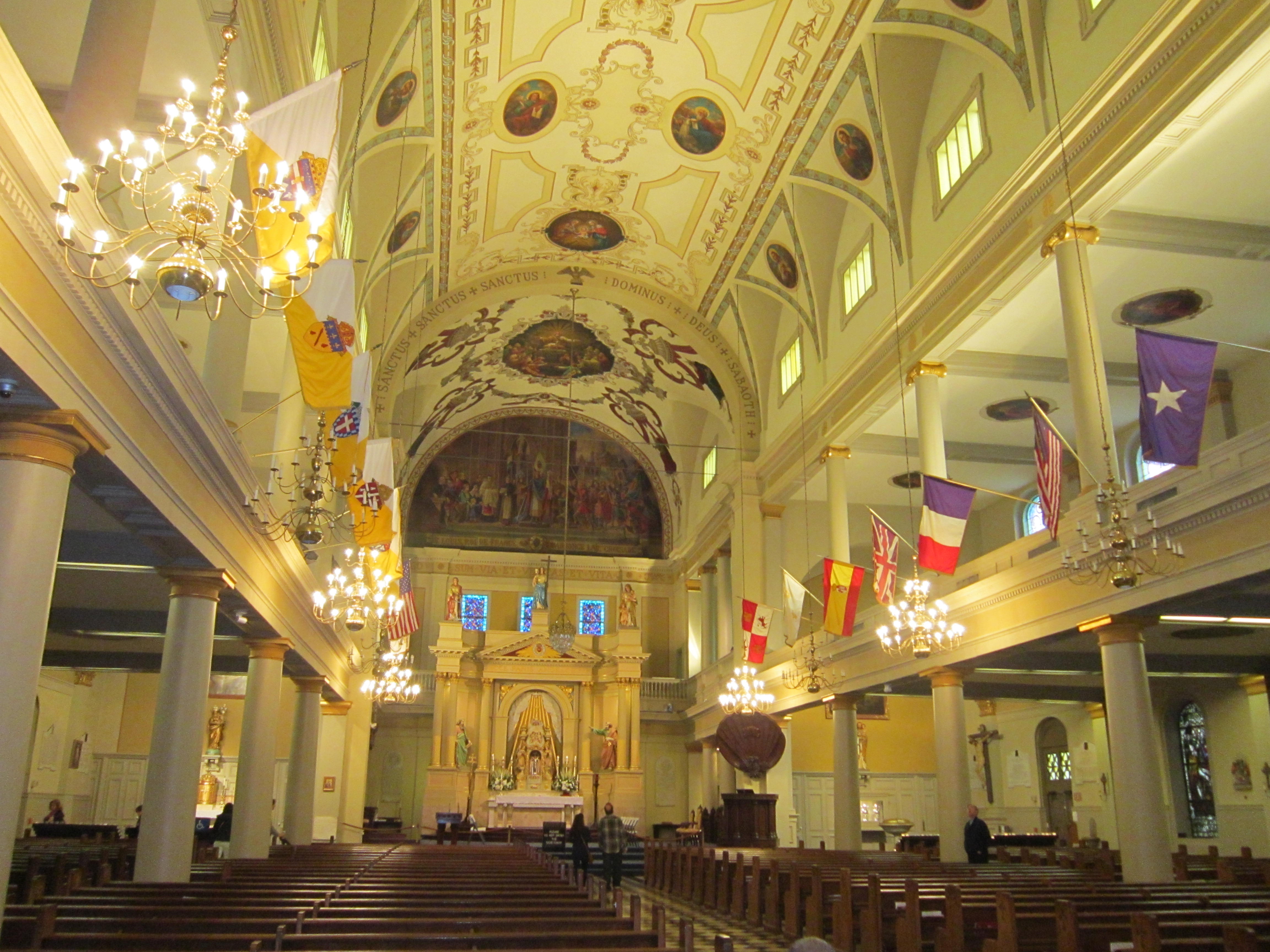 Inside St. Louis Cathedral in the French Quarter - New Orleans